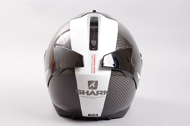 Tested: Shark Spartan helmet review rear view