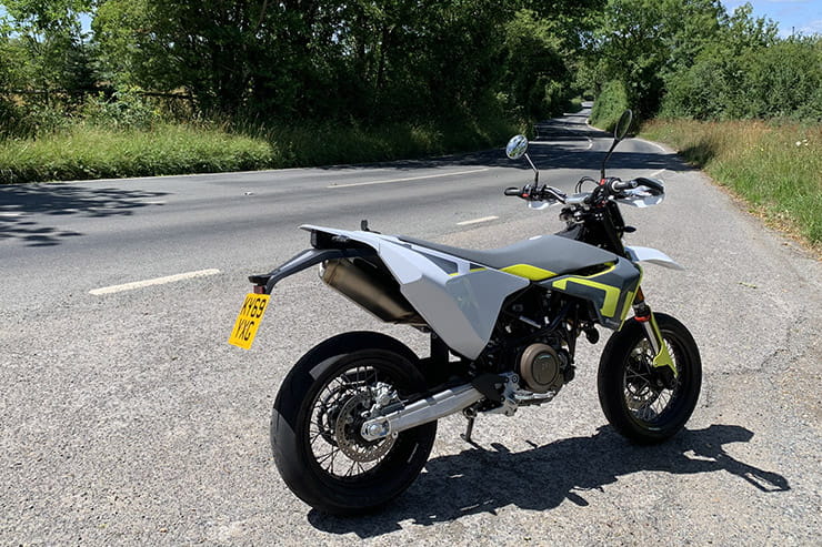 Finally a Supermoto that lives up to the hype. Husqvarna’s 701SM is a single-minded but credible alternative to sports bikes