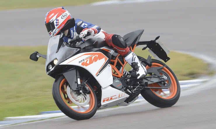 Rory Skinner rides the KTM RC 125
