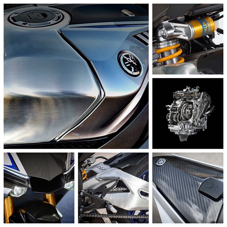 Yamaha R1M Cutaway Components , close up images