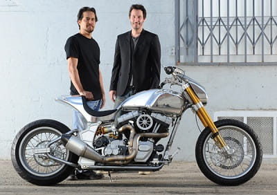 Keanu Reeves and Gard Hollinger of Arch Motorcycles