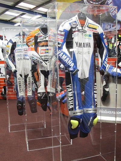 Cal Crutchlow's leathers are just part of the collection of memorabilia