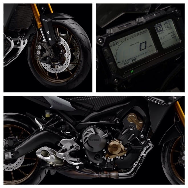 Close up on the Tracer's revised suspension and new instrument display