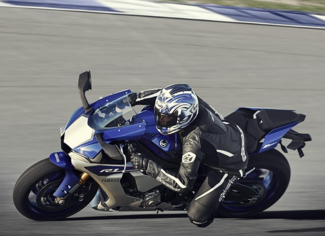 Yamaha's test rider pushes the hi-tech R1
