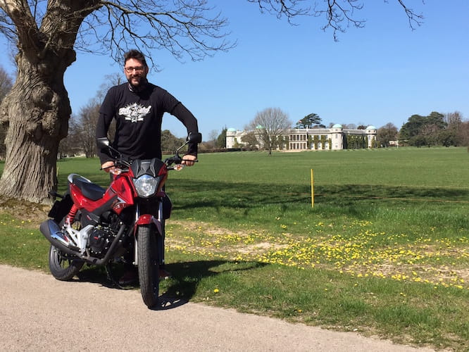 Marc Potter is at Goodwood with the CB125F