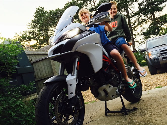 The Ducati is already a much-loved part of the family.