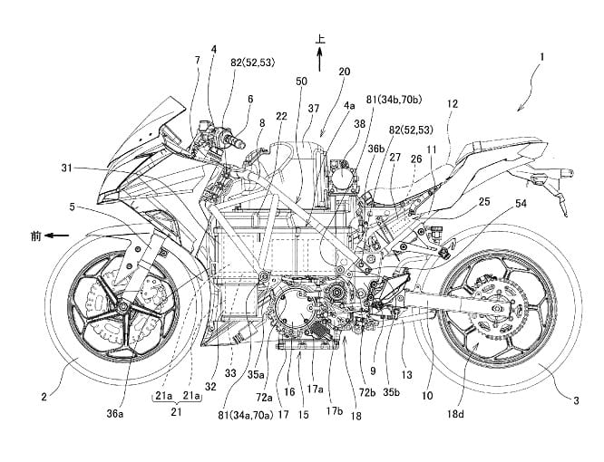 Kawasaki have patented designs and applied for appropriate trademarks