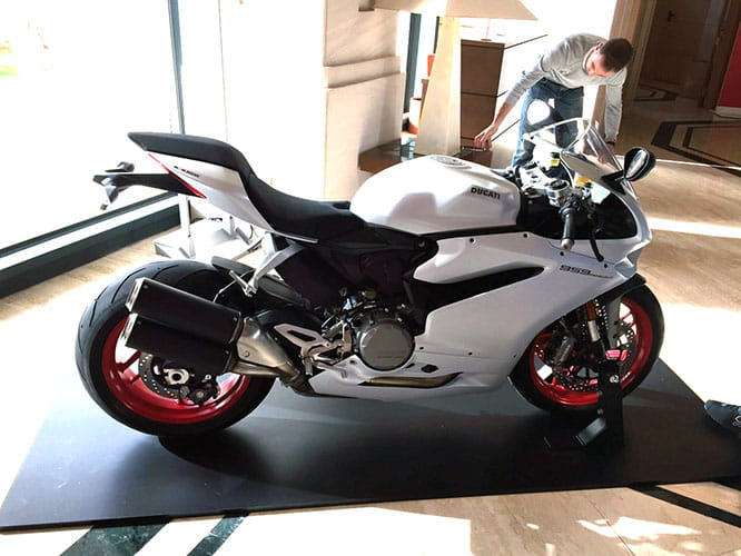 White version of the 959 Panigale costs £13,295