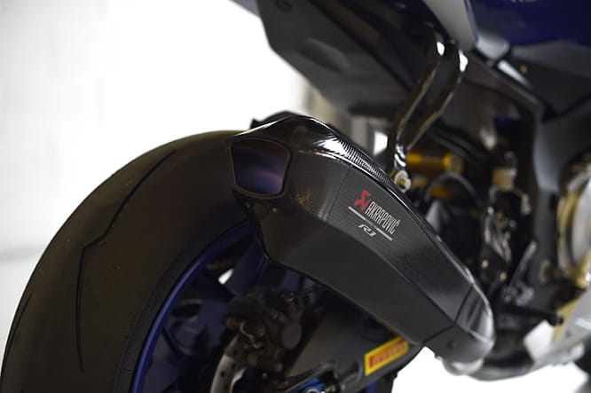 Akrapovic designed this exhaust for the 2015 YZF-R1