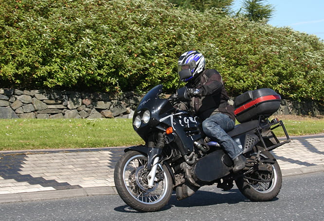 Smart-powered Triumph Tiger rode well and managed 100mph/100mpg