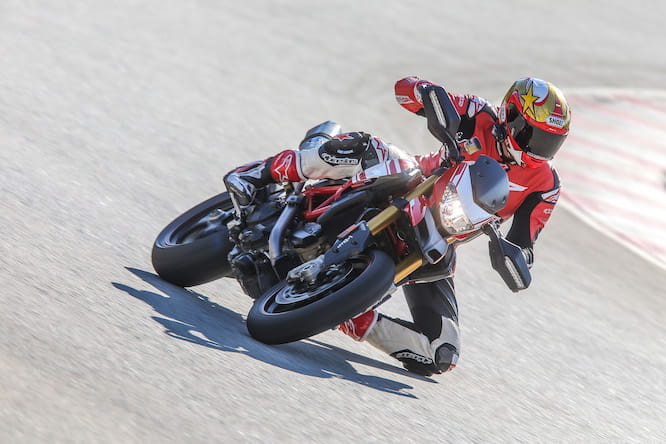 We rode the 939 SP on track