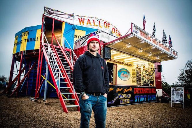 Guy Martin broke the Wall of Death record this evening