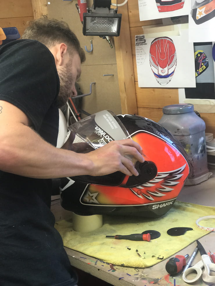 DrKolor re-fits a visor back onto a helmet