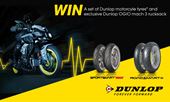 Dunlop tyre and rucksack competition Bennetts Bike Insurance