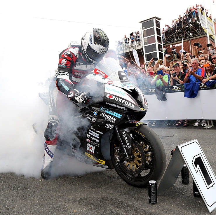 Michael Dunlop having just set the outright TT lap record in 2016
