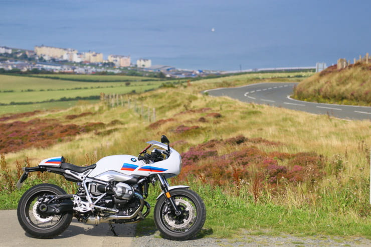 BMW 2017 R NineT Racer on the Isle of Man