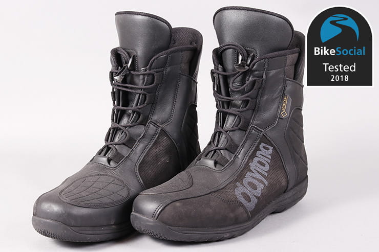 Daytona AC Dry GTX Motorcycle Shoes Waterproof Gore-Tex Real Leather 