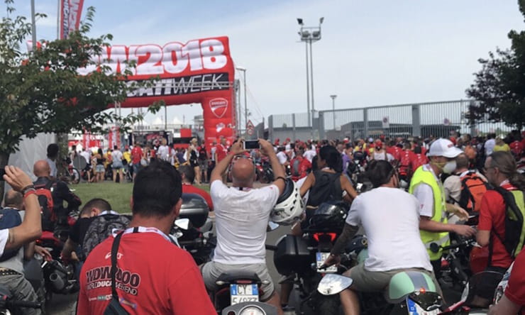 Hysterical grannies, burnouts and wheelies. Only World Ducati Week can do this