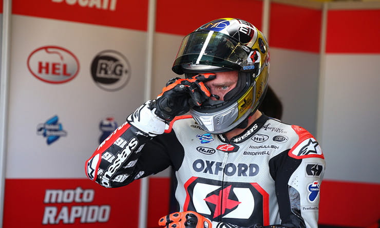 Tommy Bridewell was so desperate to win at Cadwell Park he was “100% willing to crash”