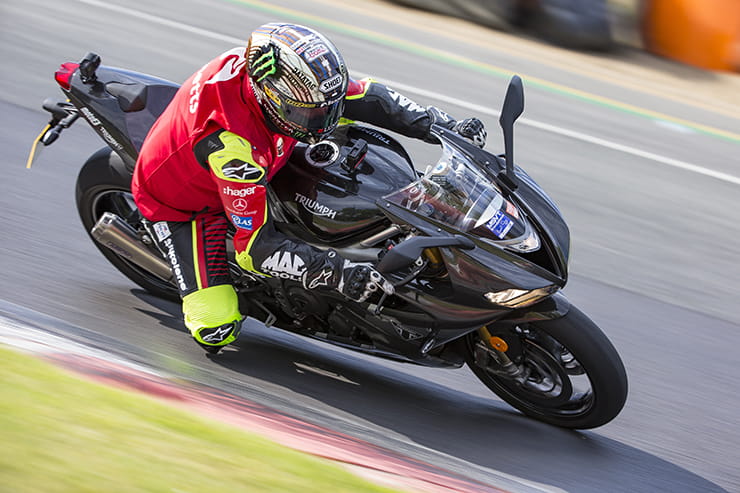 Triumph Daytona Moto2 765 road and track test with John McGuinness