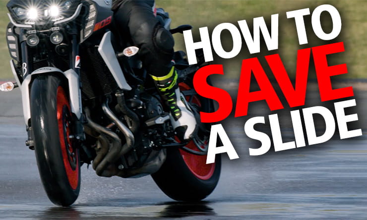 How to save a motorcycle rear wheel slide