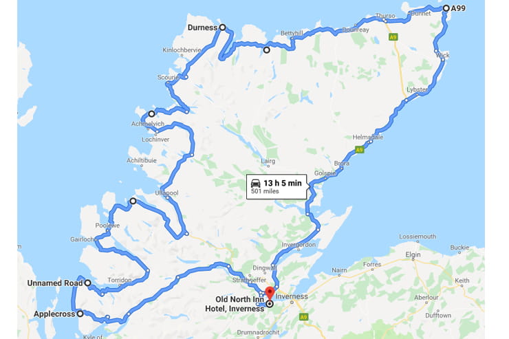 FIT NC500 map