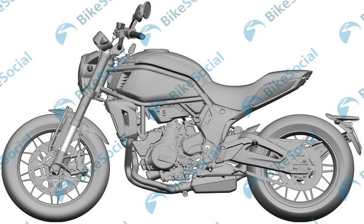 CFMoto 700cc twin revealed in design drawings