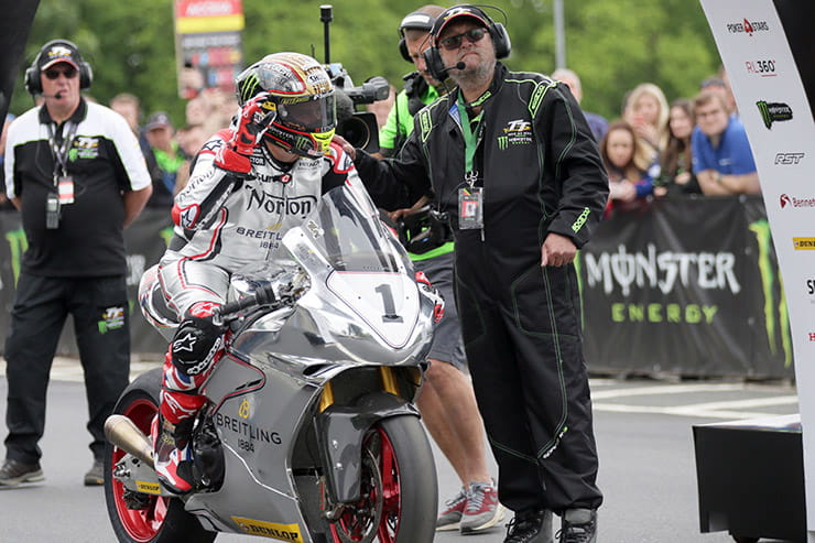 On the TT parade lap in 2018