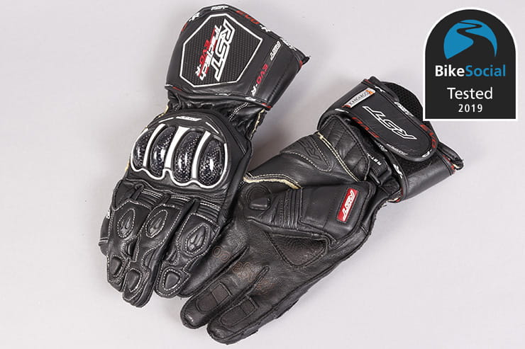 RST Trik Moto By RST M136 Textile Waterproof Motorcycle Gloves Black 