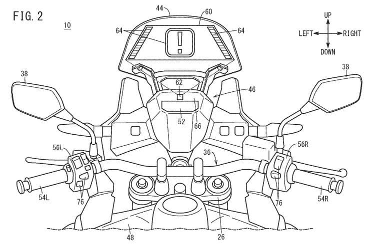 Honda developing touchscreen head-up display for bikes