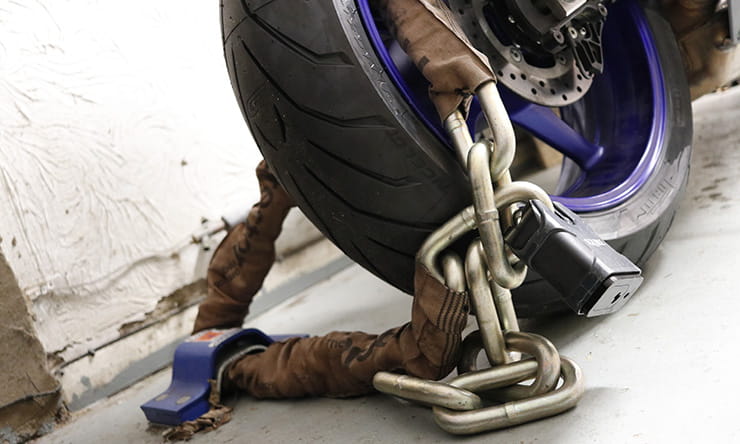Does locking your motorcycle make it less likely to be stolen?