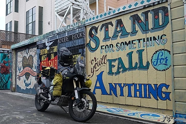 The 61-year old is currently on his eighth tour of the globe – and for this 100,000km expedition, he’s riding the new Yamaha Ténéré 700.