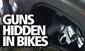 Delays for travellers after weapons found hidden in motorcycles