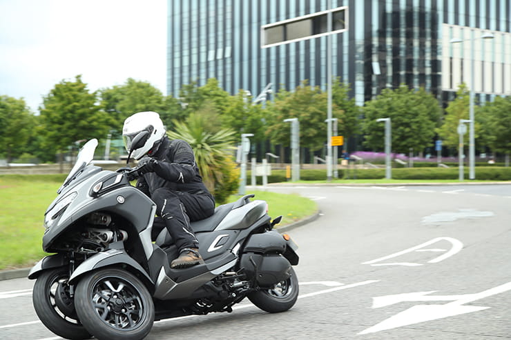 Yamaha’s three-wheel scooter solution to Britain’s commuters’ problems can be ridden on a car licence for £22 a week