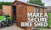 Can a metal or wooden shed, or a shipping container, be classed as garaged when you insure your motorcycle? Here’s how to make your bike as safe as possible