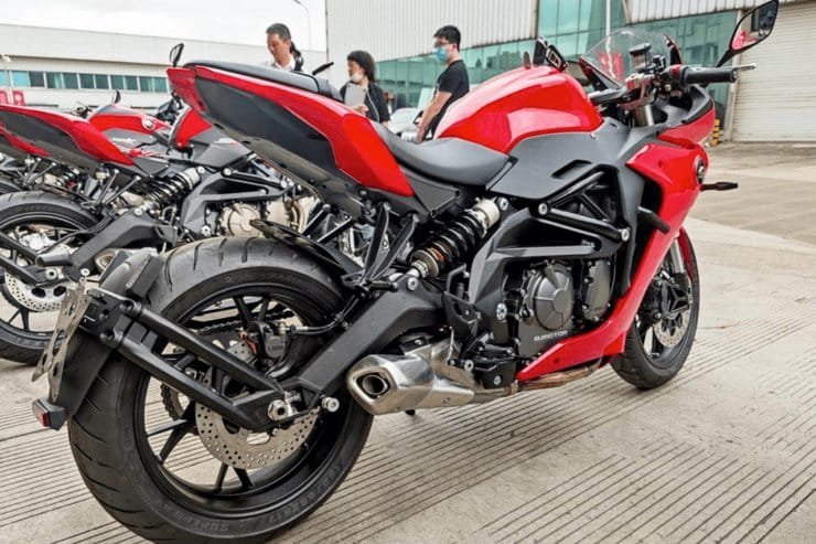 QJMotor SRG600 is due to be launched imminently and believed to share much with forthcoming Benelli 600RR