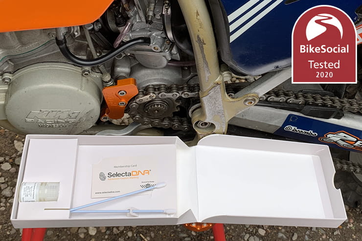 Full review of the SelectaDNA off-road and quad bike security marking kit by an ex-motorcycle police officer. The best way to get a stolen bike back?