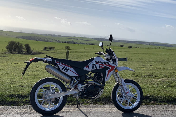 Sinnis’ L-plate Supermoto has funky styling, perky performance and very high spec for just £2399