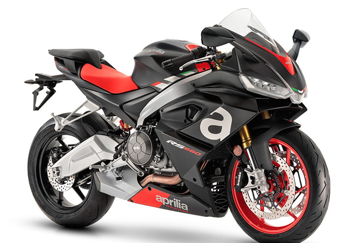 Aprilia have arguably created a new segment with this light, 100bhp, parallel-twin RS600, creating an affordable, usable sports bike (with a plethora of rider aids) for the road.