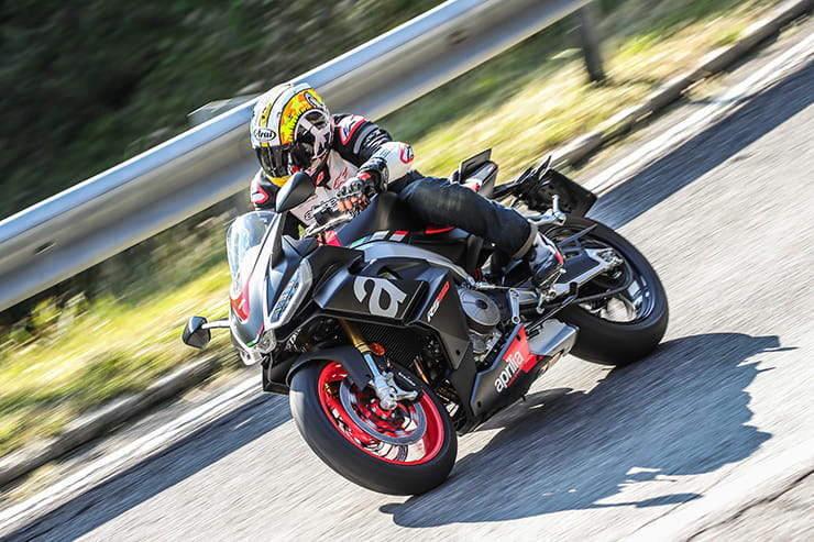 Aprilia have arguably created a new segment with this light, 100bhp, parallel-twin RS600, creating an affordable, usable sports bike (with a plethora of rider aids) for the road.