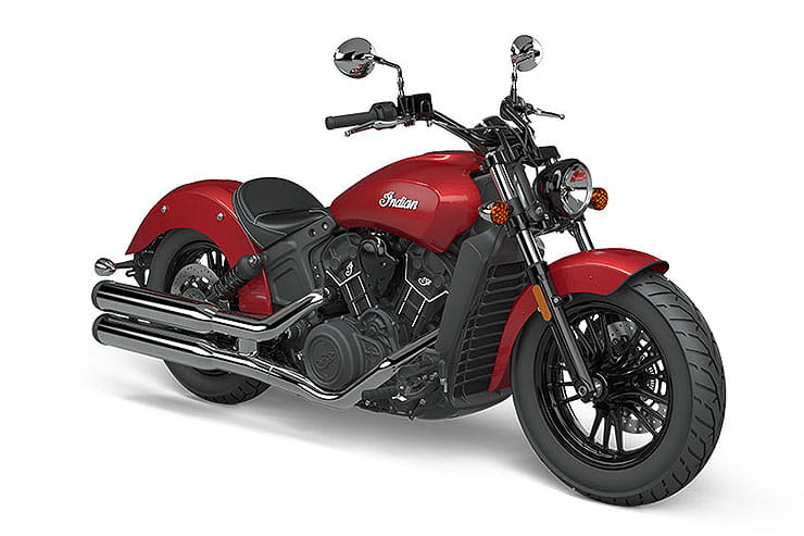 Indian Scout Sixty custom in red