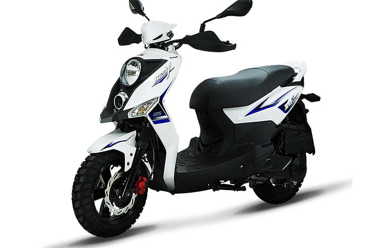 2021 Sym Crox 125cc Scooter White Blue