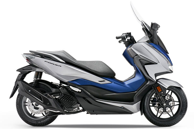 2021 Honda Forza 125cc Scooter Blue and Silver