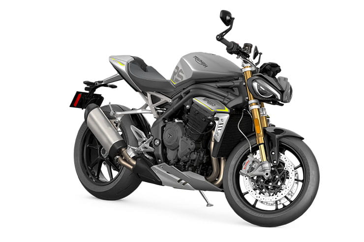 2021 Triumph Speed Triple 1200RS Silver Yellow Flashes