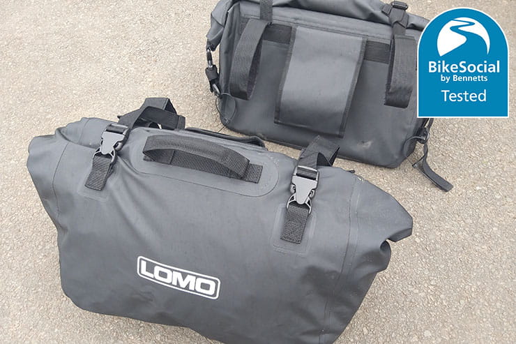 Lomo dry bag motorcycle panniers throwover review_04