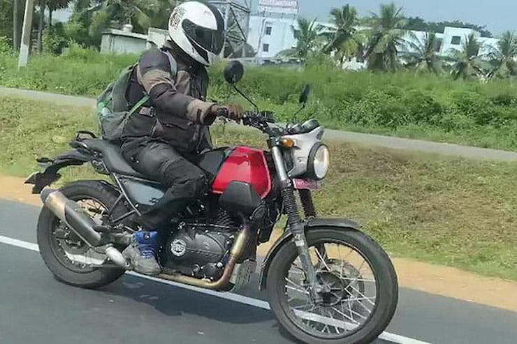 Himalayan-based Royal Enfield Scram 411 spied ahead of official launch_01