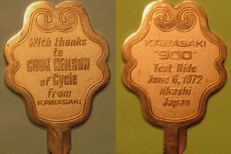 Kawasaki Z1 golden key - 50 years of Z Bikes