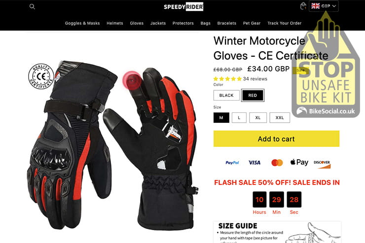 fake motorcycle gloves investigation_21