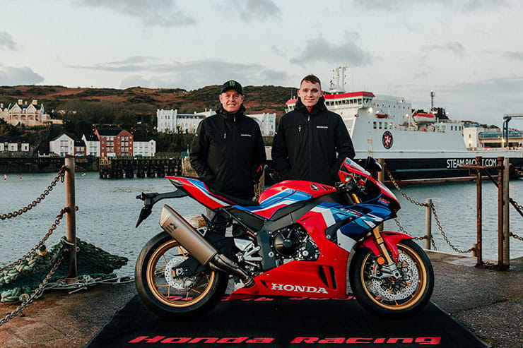 John McGuinness joined by Nathan Harrison at Honda Racing for 2023 Roads campaign_01