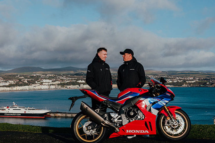 John McGuinness joined by Nathan Harrison at Honda Racing for 2023 Roads campaign_02